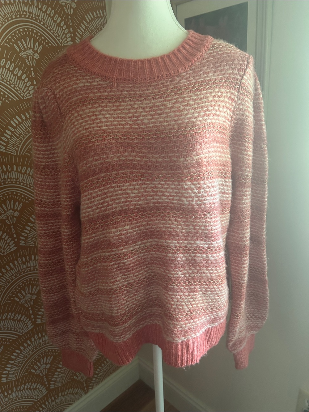 C&C California Soft Pink Crewneck Sweater